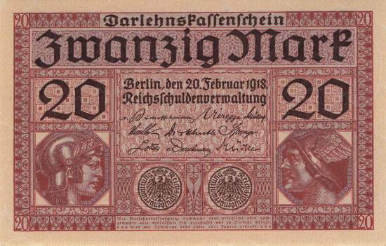 20 Mark Serie U ro 55 1918